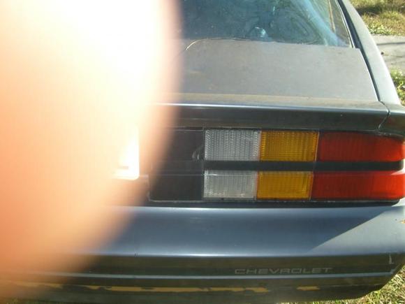 Can't really see it but a little hole that was knocked out on the taillight.