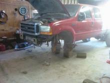 getting the new front axle