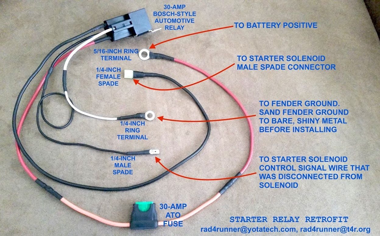 Starter Relay Re Wire Or Retrofit For 95 And Earlier Trucks 4runner Yotatech Forums