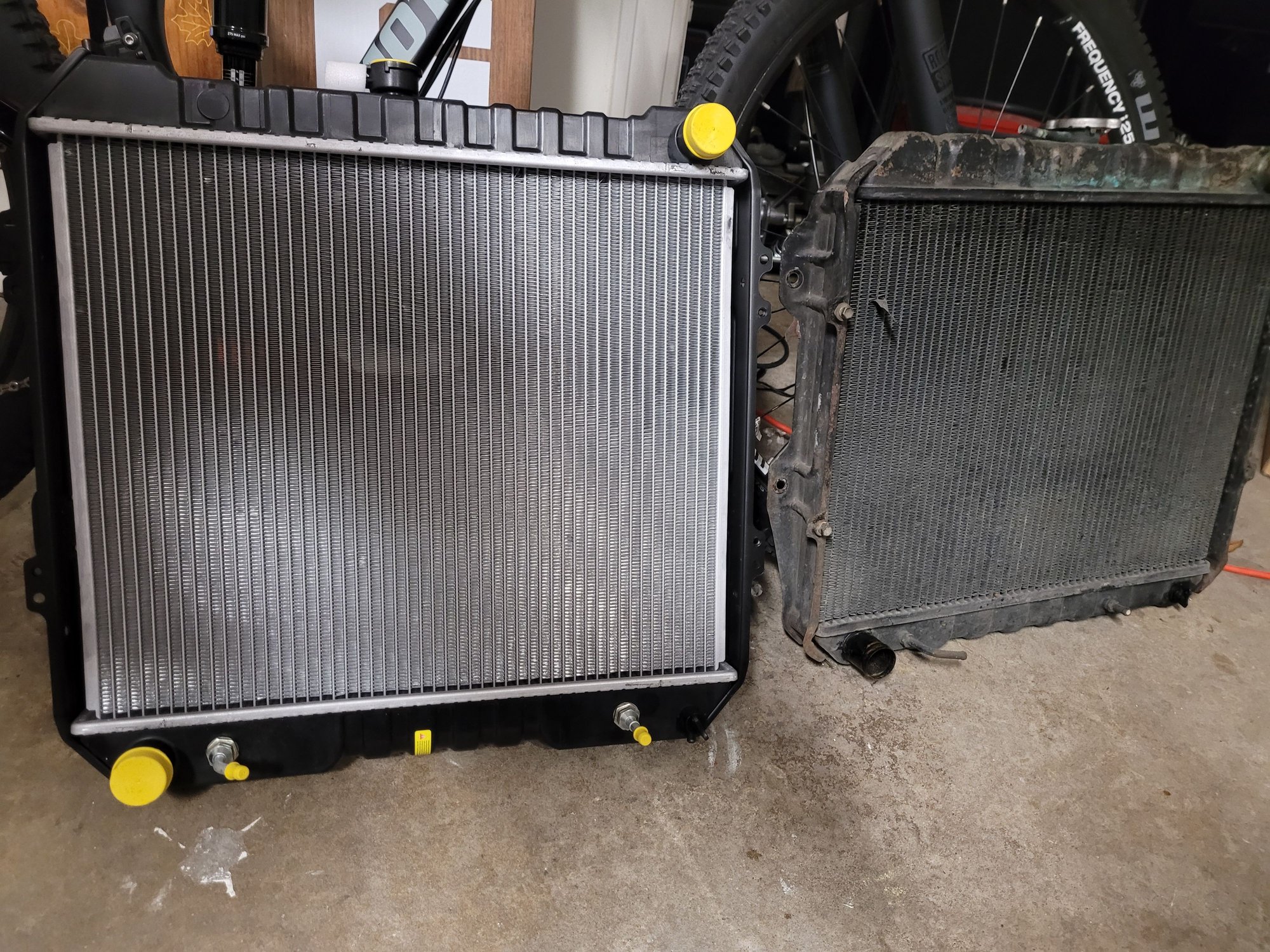 After I removed the radiator it was clear it needed to be replaced too. I installed the old about 25 years ago.