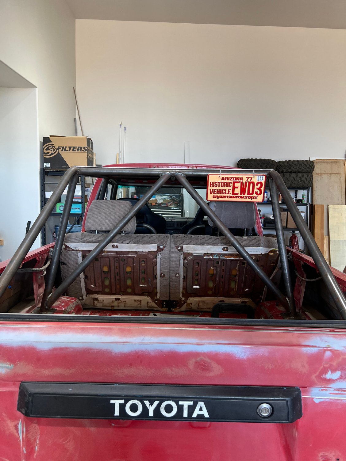 Still thinking on adding more cage all the way to the rear instead of ending it where it currently ends. The top will still fit on both ways. 