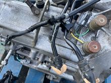 Lines bent and cracked beyond saving. One wire out of a connector. Why?