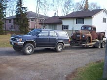 This was my tow vehicle,,a little pokey in the hills but gets the toys home