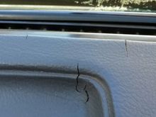 cracks in dash had to add a hardener to the color mix an then put in cracks