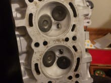 Bottom side of i stalled valves
