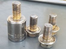 FILED/CLEANED TIP OF BOLTS. MAKE SURE EACH IS NO LONGER THAN 20MM
