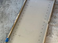 Using the edge of this shelf saves me from needing a sheet metal break.