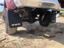 You can see the rust hole by the exhaust 