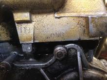 Cylinder Head markings
JM for Jess Miller Machine Shop of West Chester PA (now run by his sons)
009 shaved off (two passes)