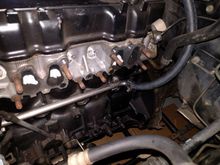 Heater core return relocation.