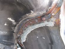 Flanges tacked into final position and now replacing set screws with bolts.