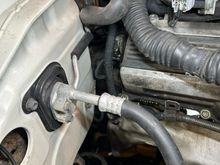 passenger side to firewall