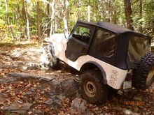 the cj a few days earlier - walked right up.  it was dry, with fewer leaves.  plus, 34s and a locker.