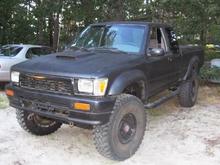 this POS was next. didn't last long. got my money back $2500
91' 22RE trd stage 1 cam, header, 2 inch body lift, 35" BFG
