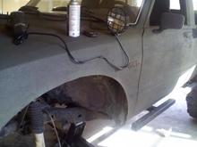 Fender trimmed