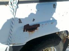 only rust on the truck