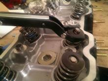 Installing the new Dual Springs and Chromoly retainers