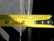 Window sits approx 1.75" from door panel