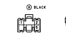 Rear window switch plug, located in the console.