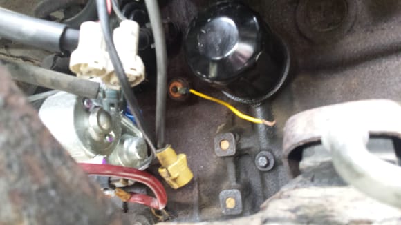 the bolt directly under the oil filter is where I thought the OPS was supposed to go and where the OPS is now is where I thought the KS was supposed to go.. any ideas!?
