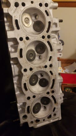 Bottom side of i stalled valves