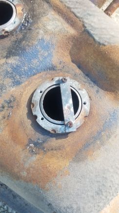 I have a 85 pickup that just recieved a new tank and components. Was able to take the old one and whole saw the sending unit flange from it for the ford tank.