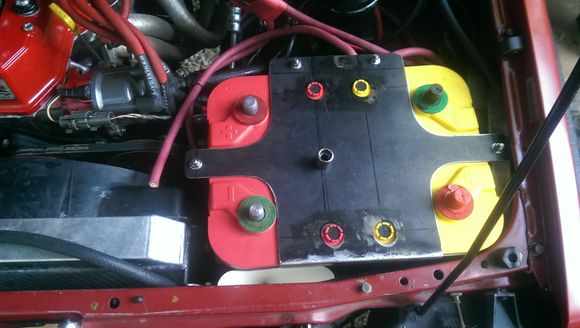 will probably toss a "toyota" logo (from the junkyard) or a rising flag TEQ sticker on the top part just for kicks