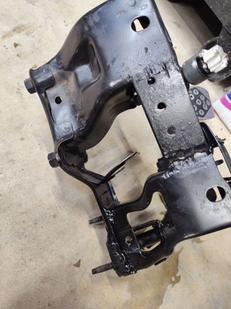 Braced the 2 together. Was very flimsy.