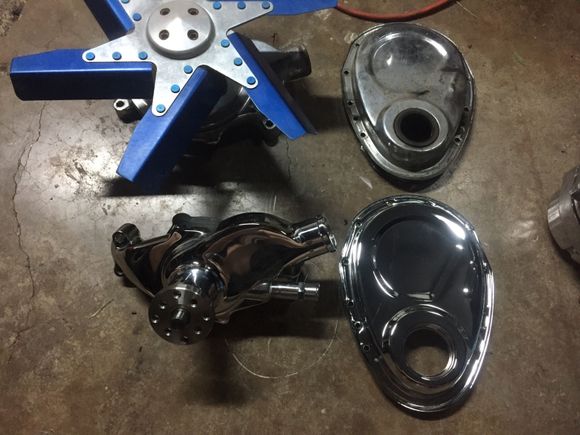 Had to go back and swap for the correct short style pump. It's the smoothie version and looks much nicer than the other one luckily. Timing cover was left out so I picked that up as well.