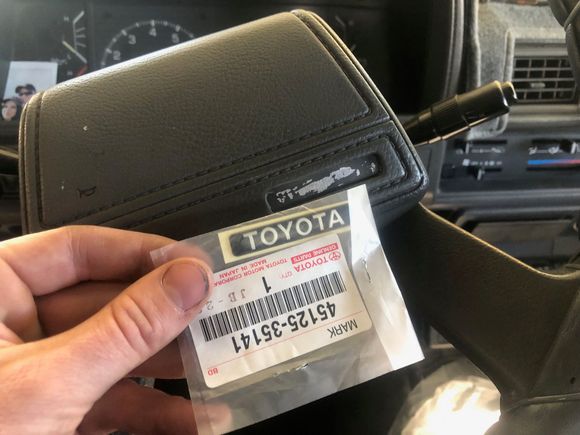 new emblem with part number