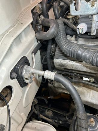 passenger side to firewall