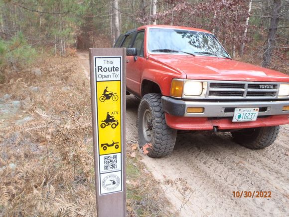 lots of DNR roads, too.  about 50/50 as far as running DNR or county roads