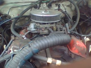 Chevy 307ci between my yota fenderwells