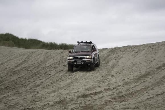 Sand running with kids