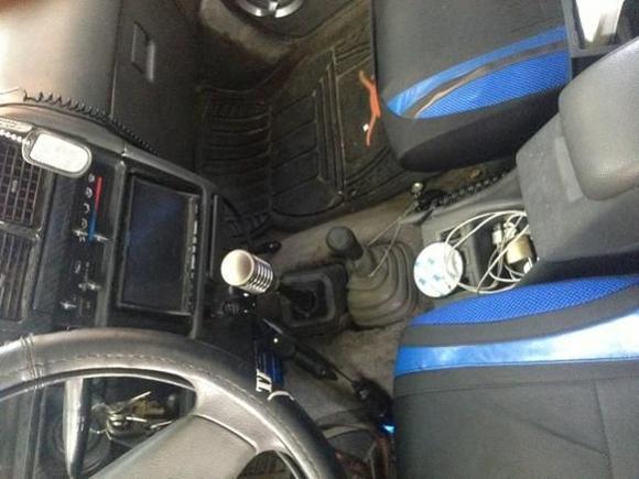 center console and better pic of setup