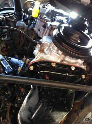 New 22R Long Block, mounts, and all the trimmings.