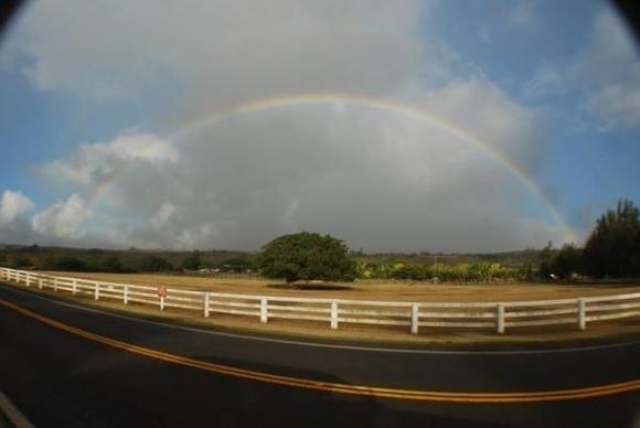 On the road back - killer rainbow shot