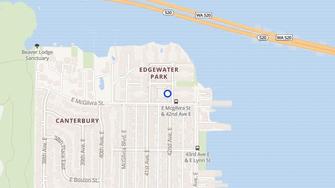 Map for Edgewater Apartments - Seattle, WA