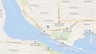 Map for Golden Sunset Apartments - Seattle, WA