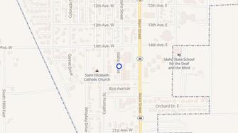 Map for Gracehill Apartments  - Gooding, ID