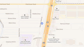 Map for Glendora Apartments - San Antonio, TX