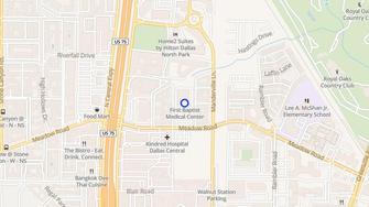 Map for Centrol Meadow East Apartments - Dallas, TX