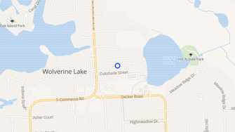 Map for Hawk Lake Apartments - Walled Lake, MI