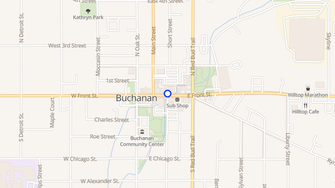 Map for Bliss Apartments - Buchanan, MI