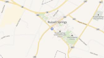 Map for Spring Meadow Apartments - Russell Springs, KY