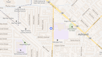 Map for Ashland Garden Apartments - San Lorenzo, CA