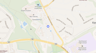 Map for University Towers Condominiums - Silver Spring, MD
