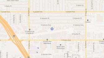 Map for Asbury Plaza - Denver, CO