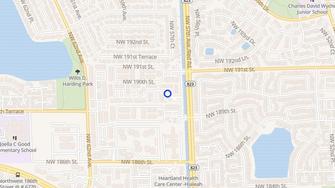 Map for Spinnaker Cove - Hialeah, FL