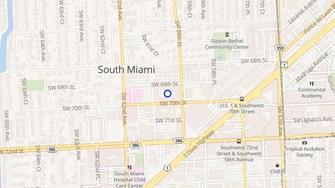 Map for Valencia Apartments - South Miami, FL